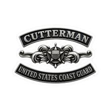 Load image into Gallery viewer, Kiss-Cut Stickers - USCG - Cutterman - Enlisted w txt - 3D - Enhanced
