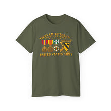Load image into Gallery viewer, Unisex Ultra Cotton Tee - Army - Vietnam  Vet - w Medals - VN - 1st Cav Division - 3D - Enhanced
