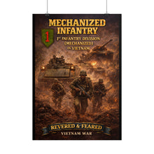 Load image into Gallery viewer, Rolled Posters - 1st Infantry Division in Vietnam - Mechanized
