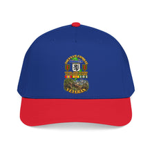 Load image into Gallery viewer, Mid Profile Baseball Cap - Vietnam Veteran Combat - 2nd Bn, 28th Infantry - 1st ID - with VN SVC - with Combat Scene - 3D - Transparent
