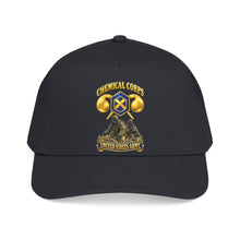 Load image into Gallery viewer, Mid Profile Baseball Cap - Army - Chemical Corps w Scene - 3D - Enhanced
