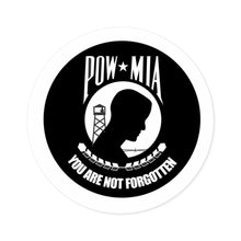 Load image into Gallery viewer, Round Stickers, Indoor\Outdoor POW/MIA Stickers POWS Never Have a Nice Day
