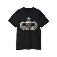 Load image into Gallery viewer, Unisex Ultra Cotton Tee - Army - Senior Airborne Badge - No Txt - 3D - enhanced
