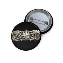 Load image into Gallery viewer, Custom Pin Buttons - USCG - Coxswain wo txt- 3D - Enhanced
