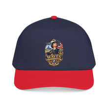 Load image into Gallery viewer, Mid Profile Baseball Cap - WAVES - Women Accepted for Volunteer Emergency Service WWII - 3D - Enhanced
