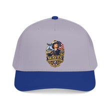 Load image into Gallery viewer, Mid Profile Baseball Cap - WAVES - Women Accepted for Volunteer Emergency Service WWII - 3D - Enhanced
