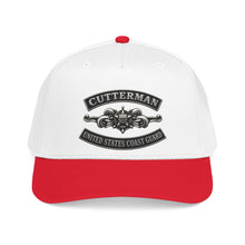 Load image into Gallery viewer, Mid Profile Baseball Cap - USCG - Cutterman - Enlisted w txt - 3D - Enhanced
