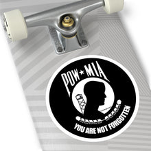 Load image into Gallery viewer, Round Stickers, Indoor\Outdoor POW/MIA Stickers POWS Never Have a Nice Day
