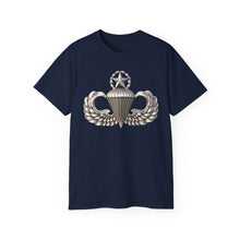 Load image into Gallery viewer, Unisex Ultra Cotton Tee - Army - Master Airborne Badge - No Txt - 3D - enhanced
