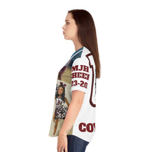 Load image into Gallery viewer, Women&#39;s Baseball Jersey (AOP) - Morales Junior High - Cheer - White
