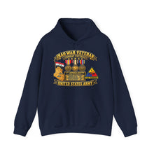 Load image into Gallery viewer, Hoodie – Army - Iraq War Veteran - Ribbon Bar - Map - SSI - 1st Armored Division - 3D - Enhanced
