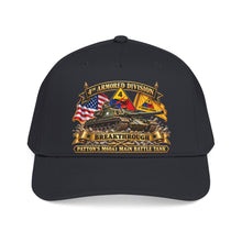 Load image into Gallery viewer, Mid Profile Baseball Cap - 4th Armored Division - PATTON'S M60A1 Main Battle Tank - Breakthrough Division
