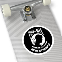 Load image into Gallery viewer, Round Stickers, Indoor\Outdoor POW/MIA Stickers POWS Never Have a Nice Day
