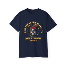 Load image into Gallery viewer, Unisex Ultra Cotton Tee - Army - 2nd Infantry Division - ImJin Scout - DMZ Missions - 3D - Enhanced

