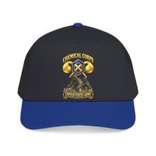 Load image into Gallery viewer, Mid Profile Baseball Cap - Army - Chemical Corps w Scene - 3D - Enhanced
