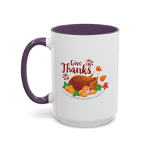 Load image into Gallery viewer, Accent Coffee Mug - Give Thanks
