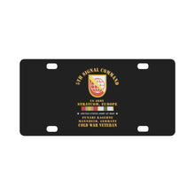 Load image into Gallery viewer, Army - 5th Signal Command - SSI, USA STRATCOM, EUR, Funari Kaserne, Mannheim, Germany w COLD SVC X 3 Classic License Plate
