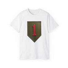 Load image into Gallery viewer, Unisex Ultra Cotton Tee - Army - SSI - 1st Infantry Division wo txt - 3D - Enhanced
