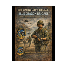 Load image into Gallery viewer, Matte Poster - Korea - ROK Marine Brigade - Blue Dragons
