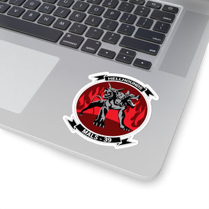 Kiss-Cut Stickers - USMC - Marine Aviation Logistics Squadron 39 - MALS 39 - Hellhounds - wo txt