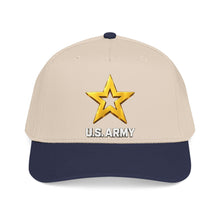 Load image into Gallery viewer, Mid Profile Baseball Cap - Army Star W Us Army w White Star - 3D - Enhanced
