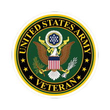 Load image into Gallery viewer, Kiss-Cut Stickers - Army - US Army Veteran
