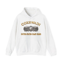 Load image into Gallery viewer, Hoodie – USCG - Coxswain w txt - Gold - 3D - Enhanced
