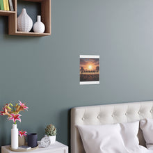 Load image into Gallery viewer, Indoor and Outdoor Silk Posters - 10th Cavalry on Patrol in the sunset w 10th Cav Guidon
