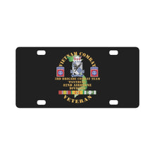 Load image into Gallery viewer, Army - Vietnam Combat Vet - 3rd Bde Cbt Team, 82nd Airborne Div - PANTHERS - VN SVC X 3 Classic License Plate
