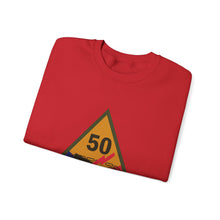 Load image into Gallery viewer, Crewneck Sweatshirt - SSI - 50th Armored Division w Name Tape X 300
