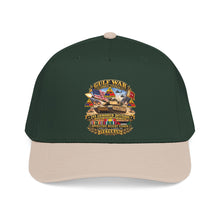 Load image into Gallery viewer, Mid Profile Baseball Cap - Army - Desert Storm - 2nd Armored Div - Combat Vereran Veteran w GULF SVC - 3D - Enhanced
