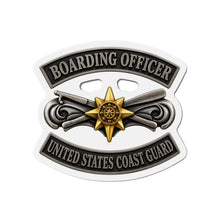 Load image into Gallery viewer, Die-Cut Magnet - USCG - Boarding Officer w txt - 3D - Enhanced
