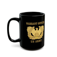 Load image into Gallery viewer, Black Mug  (15oz) - Army - Emblem - Warrant Officer Insignia X 300
