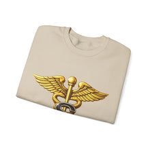 Load image into Gallery viewer, Crewneck Sweatshirt - Army Medical Specialist Corps Branch Insignia - 3D - Enhanced
