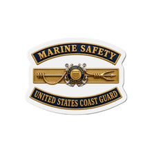 Load image into Gallery viewer, Die-Cut Magnet - USCG - Marine Safety - Auxiliary w txt - 3D - Enhanced
