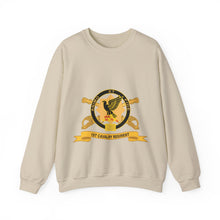 Load image into Gallery viewer, Crewneck Sweatshirt  - Army - 1st Cavalry Regiment w Br - Ribbon X 300

