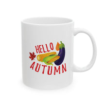 Load image into Gallery viewer, White Ceramic Mug - 11oz &amp; 15oz - Hello Autumn

