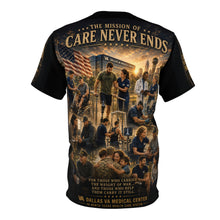 Load image into Gallery viewer, Dallas VA Medical Center Tribute Tee - "Honoring Those Who Heal the Heroes"
