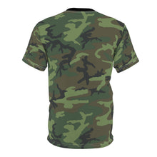 Load image into Gallery viewer, Army Brown  Woodland Camo Print Unisex Tee, Stylish Outdoor Shirt, Trendy Graphic Top, Unique Camouflage T-Shirt, Perfect for Camping and Casual Wear
