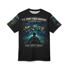 Load image into Gallery viewer, U.S. Army Cyber Warfare All-Over Print Tee — "Warfare in the Fifth Domain"
