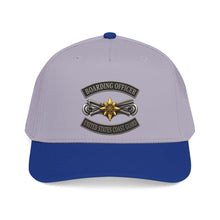 Load image into Gallery viewer, Mid Profile Baseball Cap - USCG - Boarding Officer w txt - 3D - Enhanced
