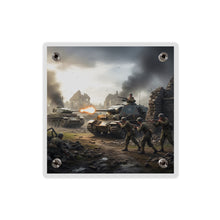 Load image into Gallery viewer, Acrylic Wall Art Panel - Tank Destroyer - M10 Wolverine vs German Panzer Tank
