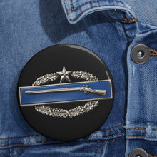 Load image into Gallery viewer, Custom Pin Buttons - Army - Combat Infantryman Badge - No Txt - 2nd Award - 3D X 300
