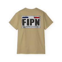 Load image into Gallery viewer, Unisex Ultra Cotton Tee - Distressed FIPN police emblem
