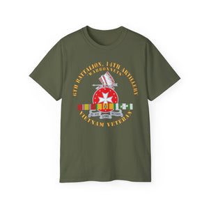 Unisex Ultra Cotton Tee - 6th Battalion, 14th Artillery Regiment - DUI - Warbonnets - VN SVC BAR - Top X 300