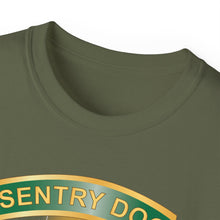 Load image into Gallery viewer, Unisex Ultra Cotton Tee - Army - Sentry Dog - 212th Military Police Company - Dog Fire w Br - Ribbon Vietnam War Veteran w VN SVC X 300
