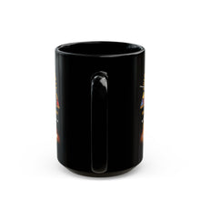 Load image into Gallery viewer, Black Mug  (15oz) - Army - Cold War Vet -  3rd Armored Division  - Gelnhausen, Germany - M60A3 Tank  - Spearhead w Fire - 1982-1984 w DUI - COLD X 300
