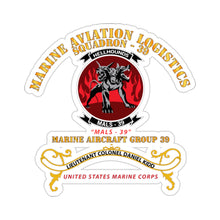 Load image into Gallery viewer, Kiss-Cut Stickers - USMC - Marine Aviation Logistics Squadron 39 - MALS 39 - Kidd
