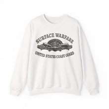 Load image into Gallery viewer, Crewneck Sweatshirt - USCG - Surface Warfare w txt - 3D - Enhanced
