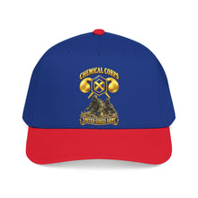 Load image into Gallery viewer, Mid Profile Baseball Cap - Army - Chemical Corps w Scene - 3D - Enhanced

